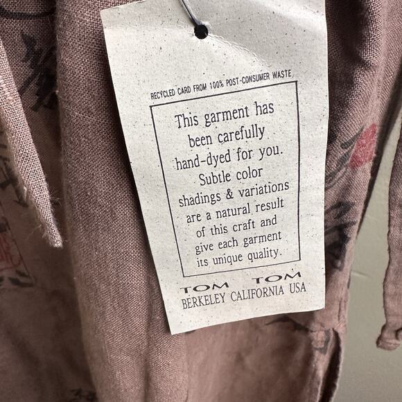 Tom Tom Maxi Boho Dress M Women NEW W Tags Linen Canton Easy Care Long Sl Coco - Picture 14 of 16